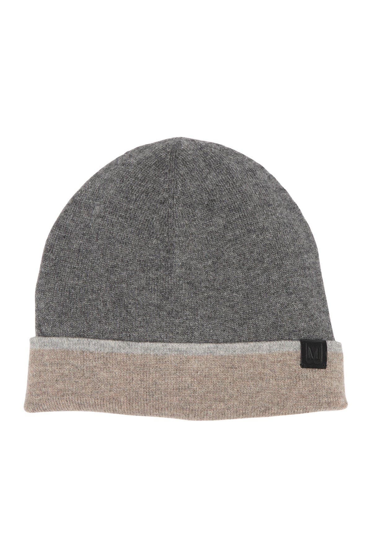 Bruno Magli Cashmere Colorblock Jersey Knit Beanie