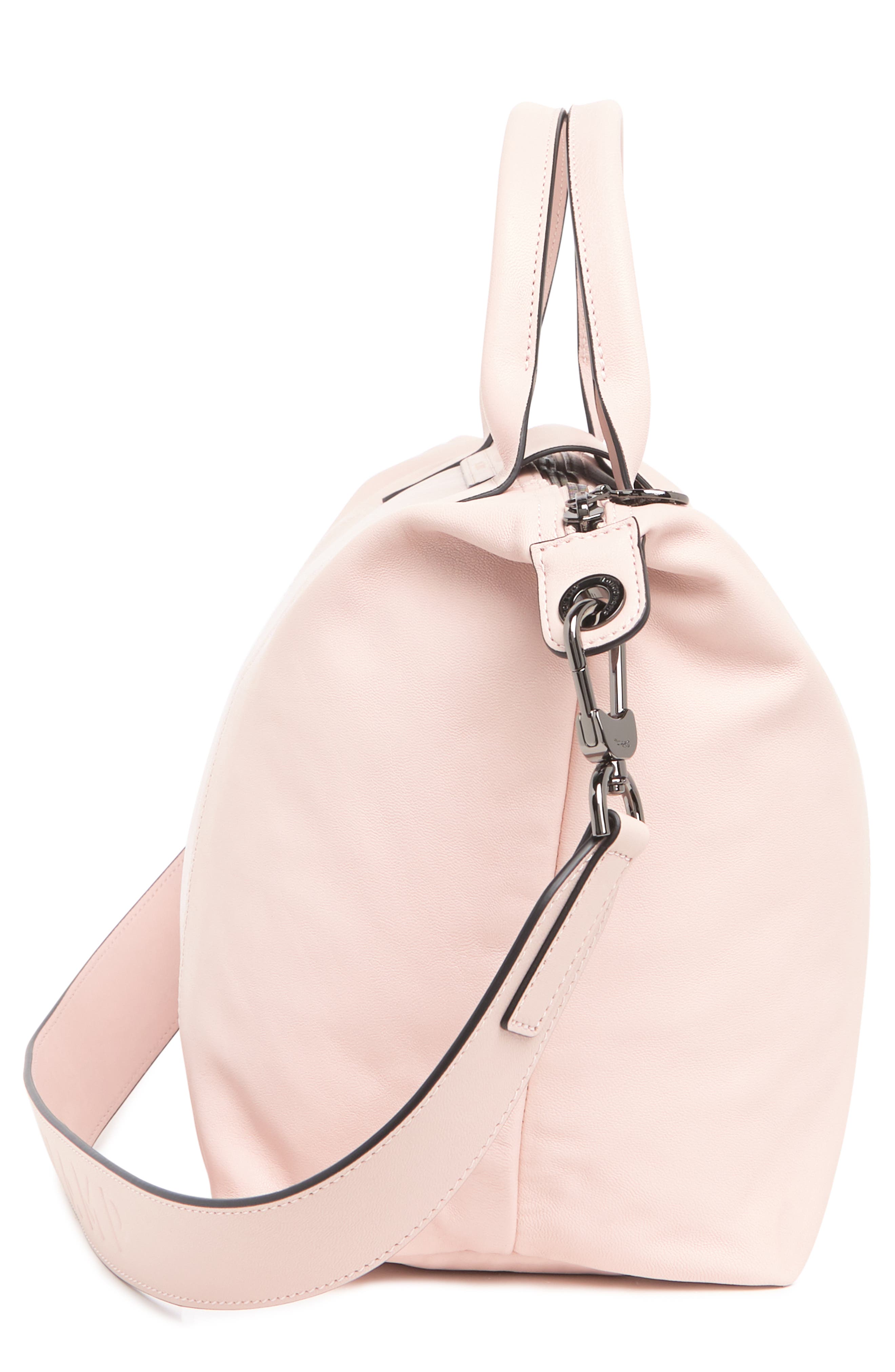 Longchamp Medium Le Pliage Cuir Leather Tote Bag, Alternate, color, 