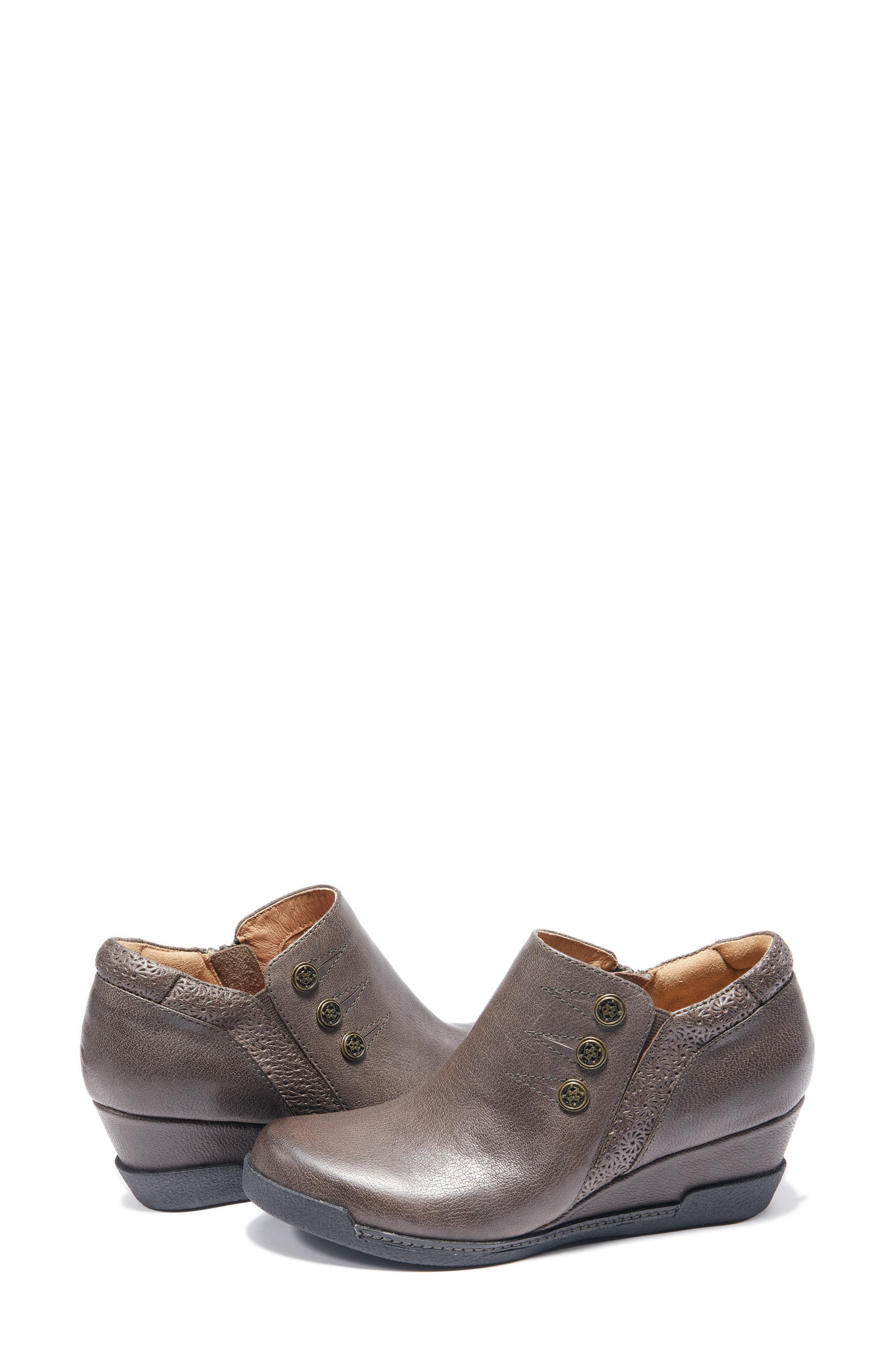 Devina Wedge Bootie, Alternate, color, DARK GREY