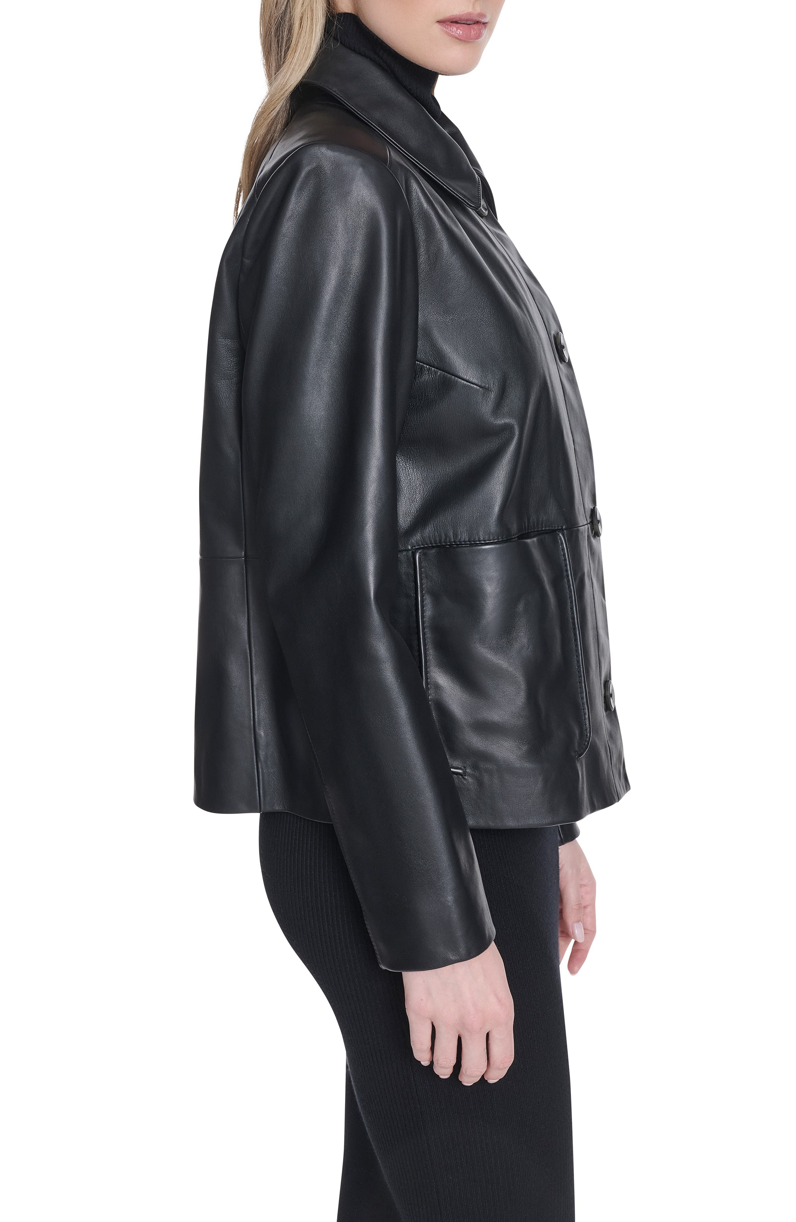 Cole Haan Leather Jacket — фото 3
