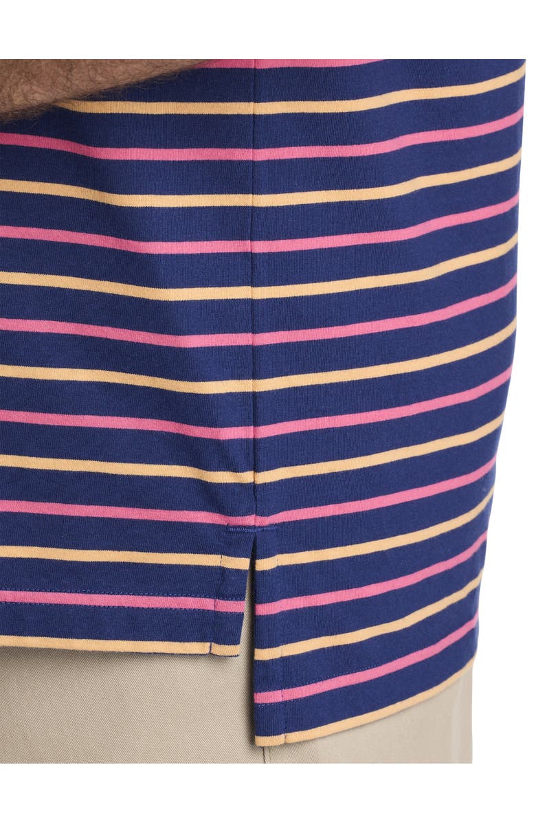 Harbor Bay by DXL Multi-Striped Polo Shirt, Alternate, color, 