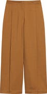 Theory City Pleated High Waist Wide Leg Pants