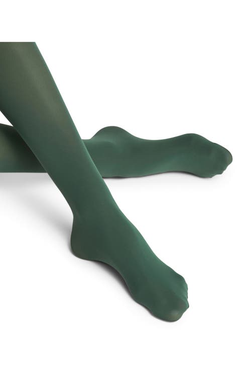 Falke Pure Matte 50 Semisheer Tights In Hunter Green