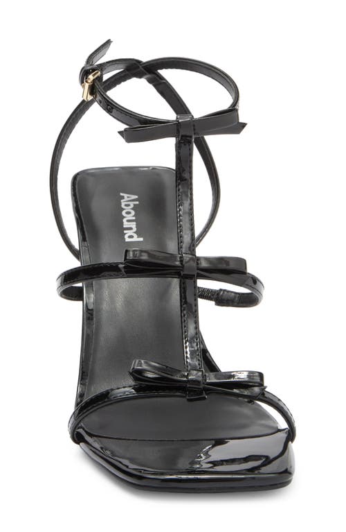 Abound Ramona Bow Sandal In Black Patent