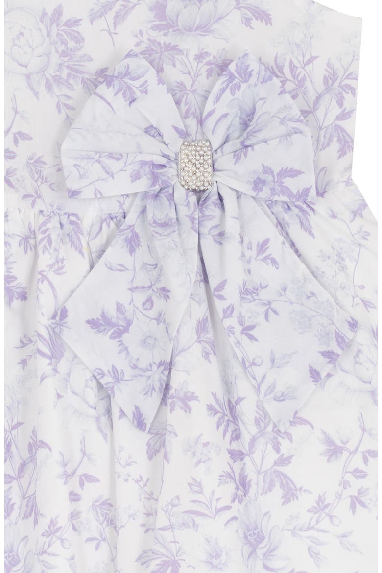 Kids' Toile Print Dress & Crossbody Bag Set, Alternate, color, PURPLE