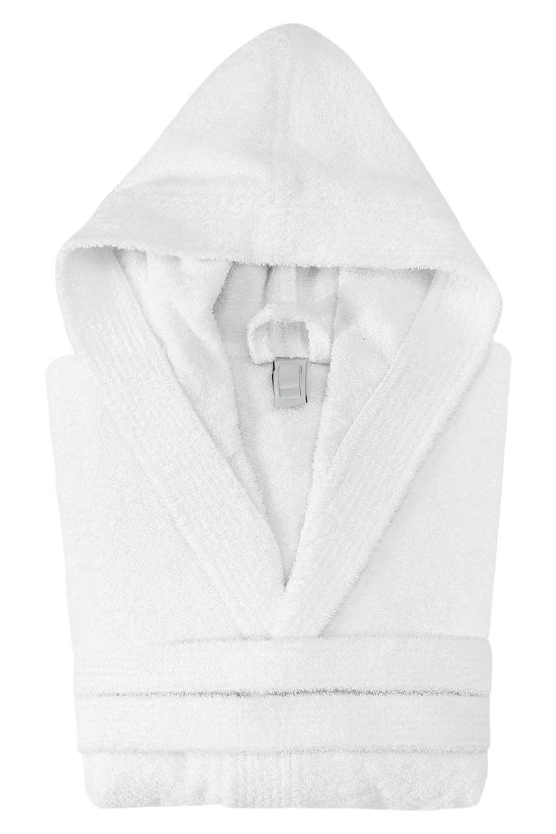 Hooded Turkish Cotton Bathrobe, Main, color, WHITE