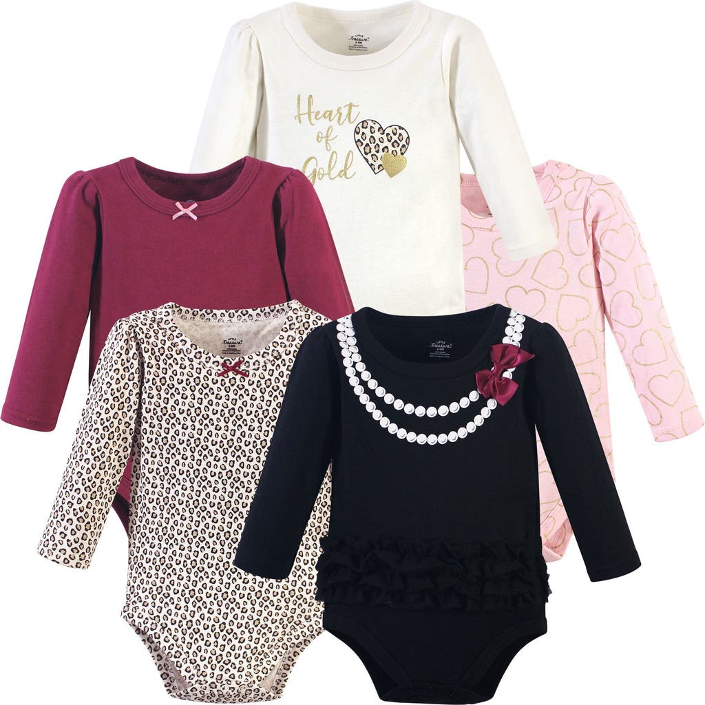 Little Treasure Babies' Essential 5-pack Long-sleeve Bodysuits