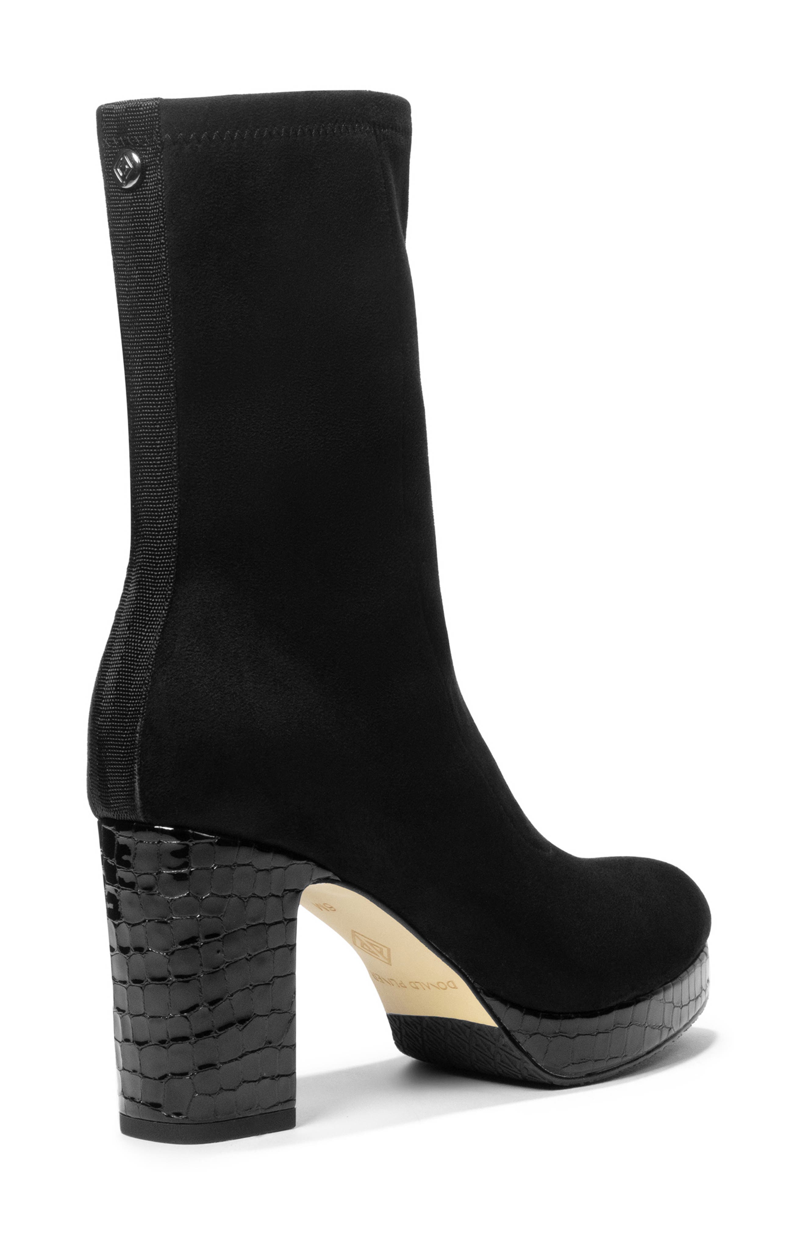 Donald Pliner Zaris Platform Bootie, Alternate, color, Black