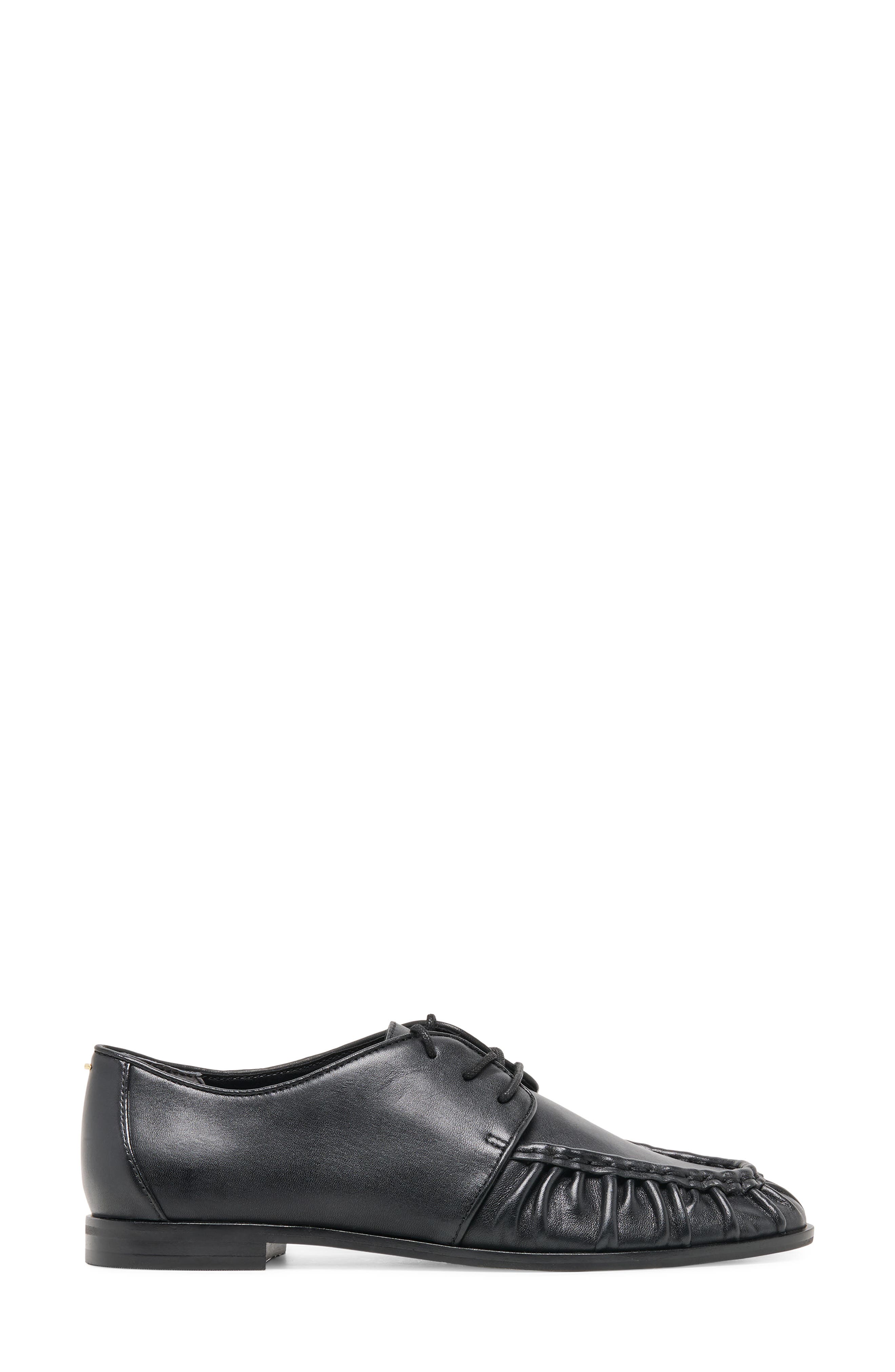 Banks Lace-Up flat, Alternate, color, BLACK LEATHER