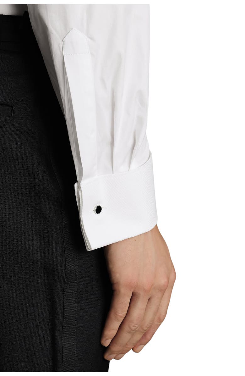 Charles Tyrwhitt Bib Front Evening Slim Fit Shirt Double Cuff, Alternate, color, White