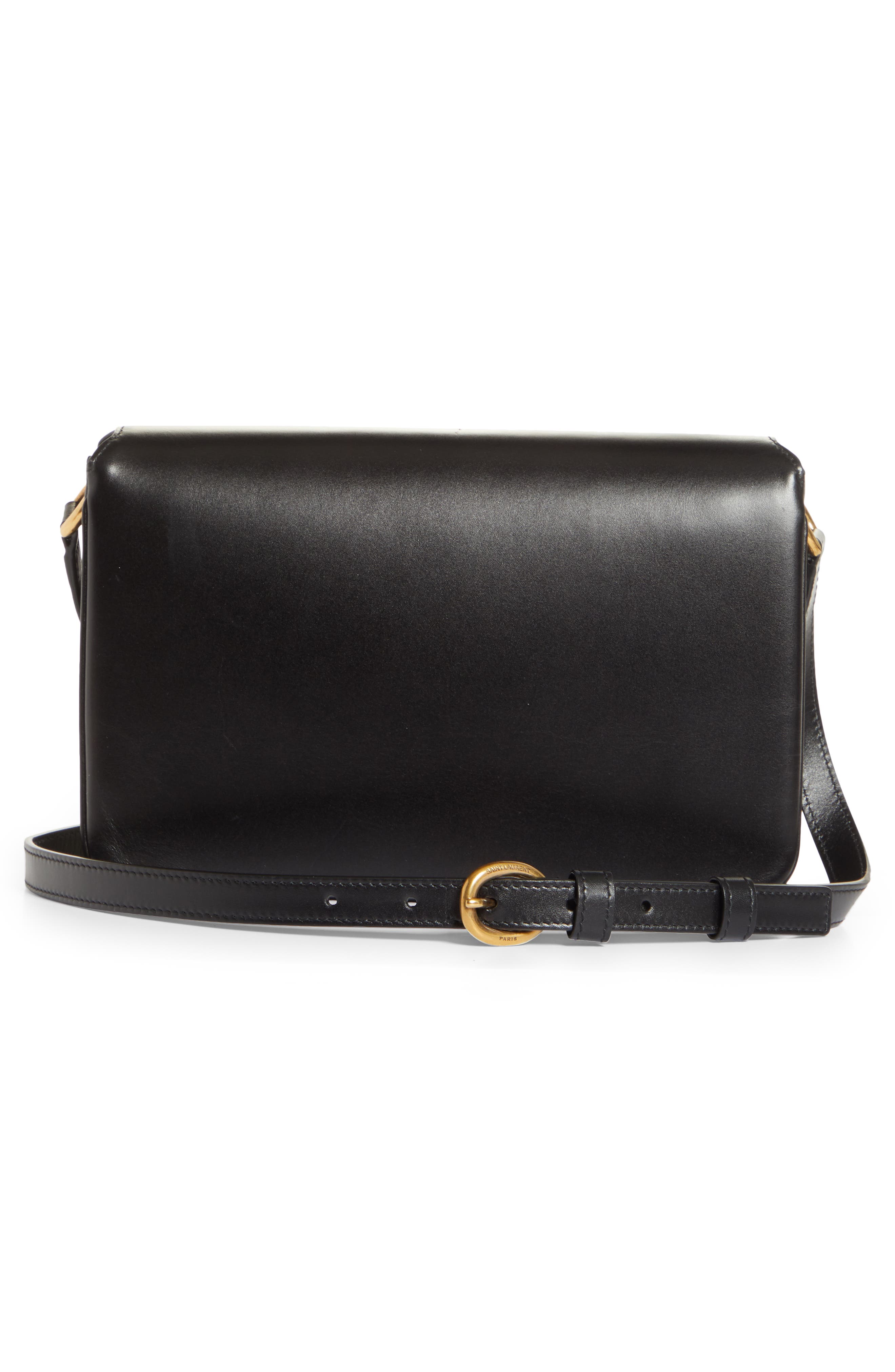 Saint Laurent Maillon Leather Shoulder Bag, Alternate, color, 