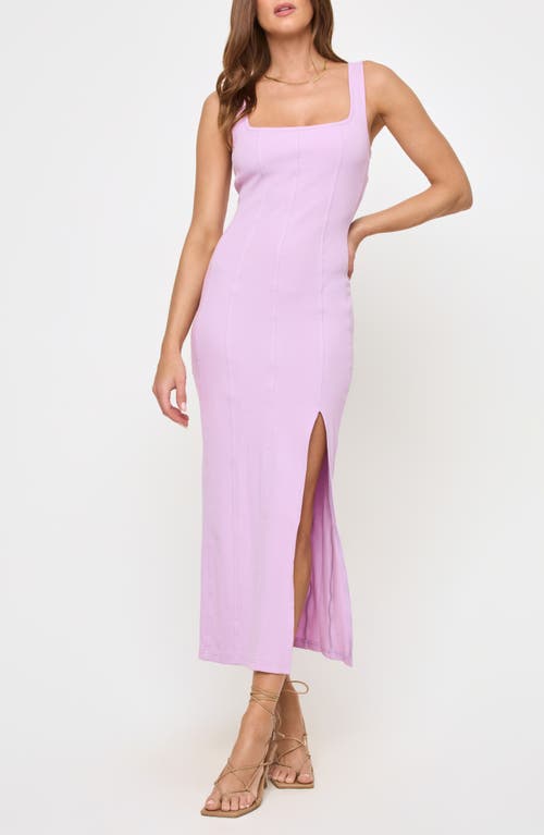 L*space Lspace Vivienne Rib Cover-up Dress In Light Iris