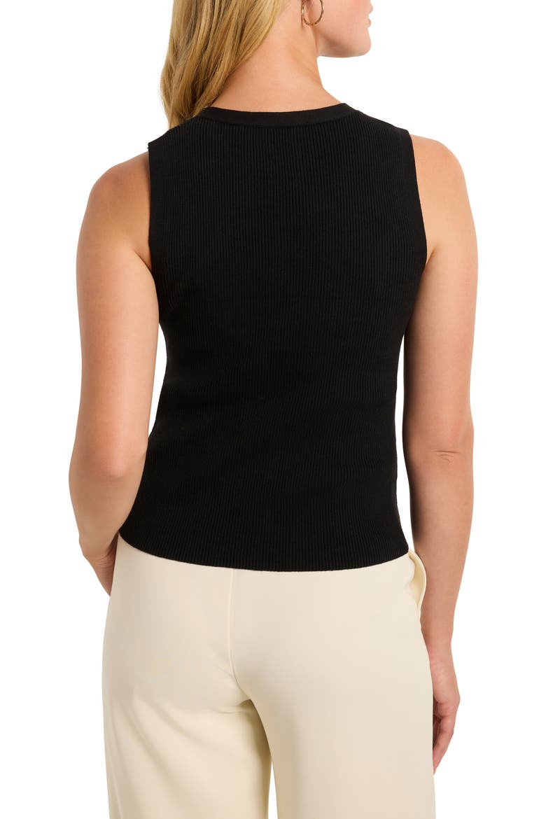 Rib Sweater Vest, Alternate, color, BLACK ONYX
