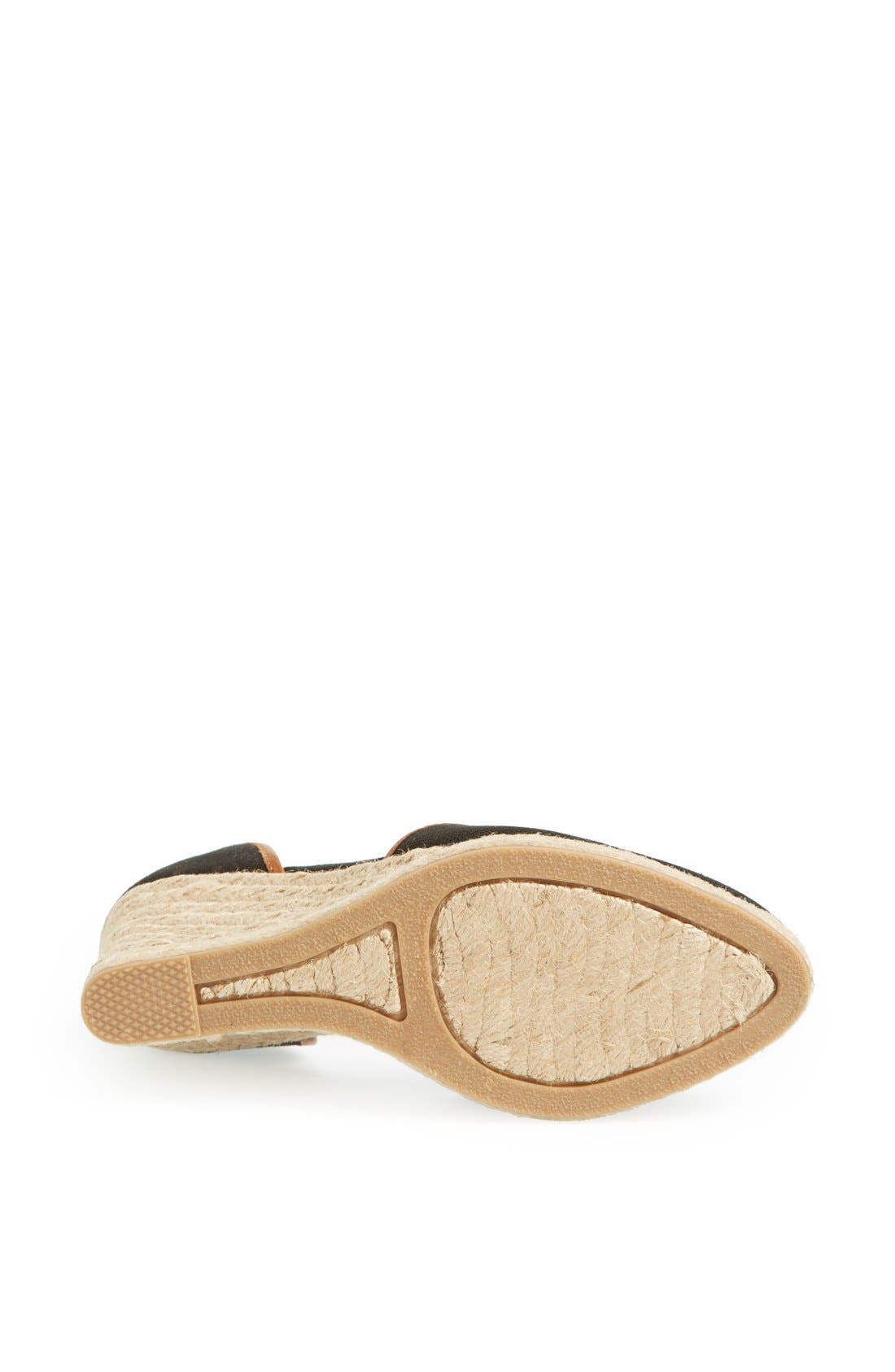 'Palma' Espadrille Wedge, Alternate, color, BLACK/ BUTTERNUT