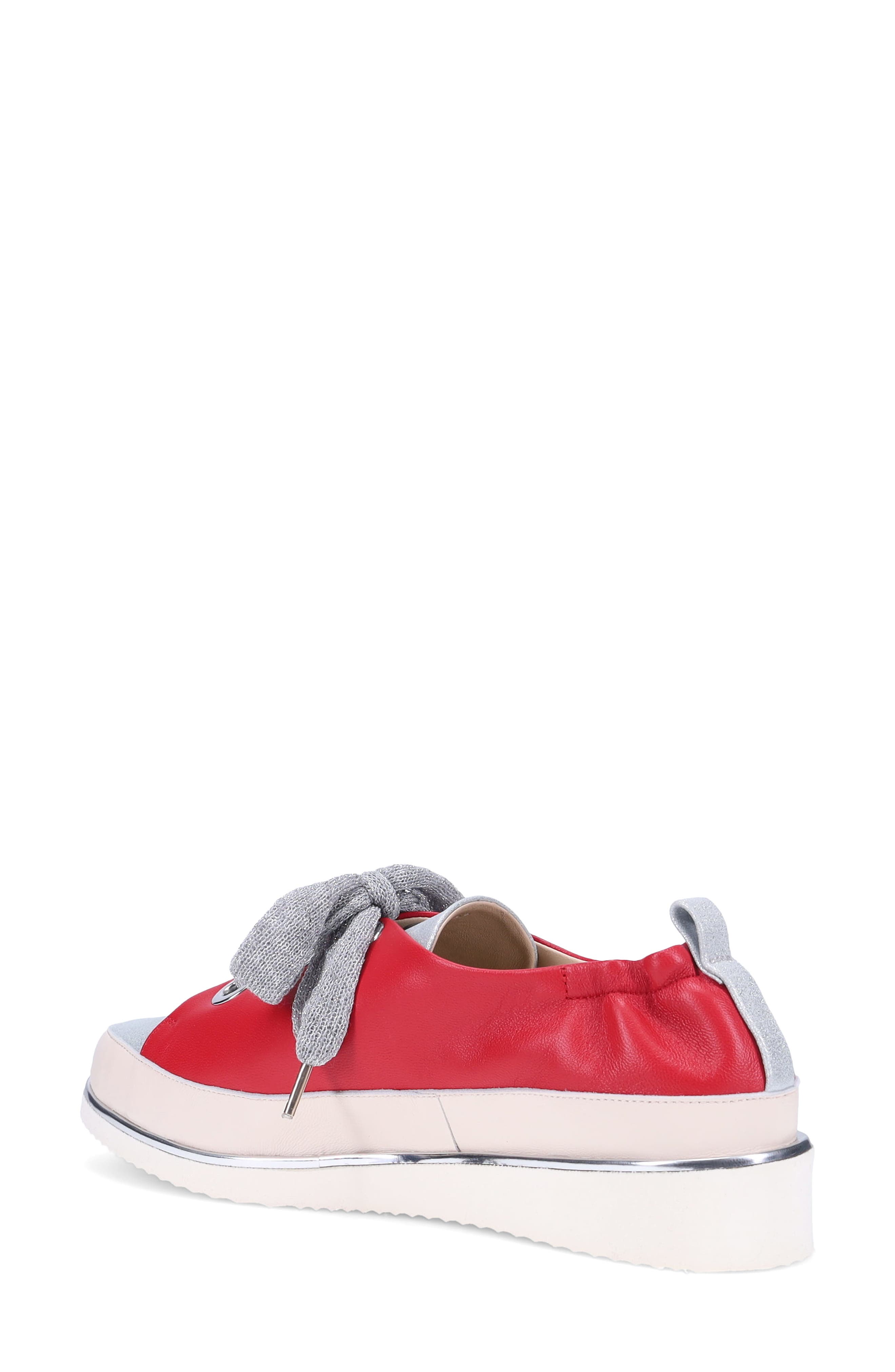 Novena Sneaker, Alternate, color, LIPSTICK/SILVER