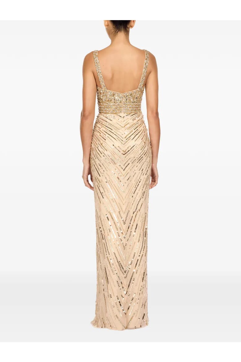 Elixir Sequin-Embellished Maxi Dress, Alternate, color, Illusion