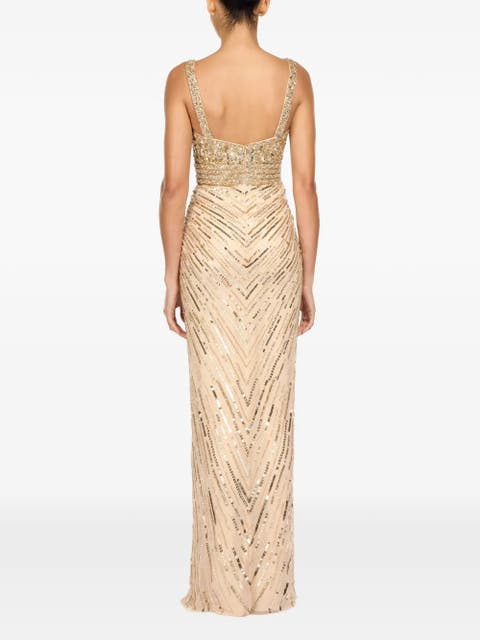 Elixir Sequin-Embellished Maxi Dress