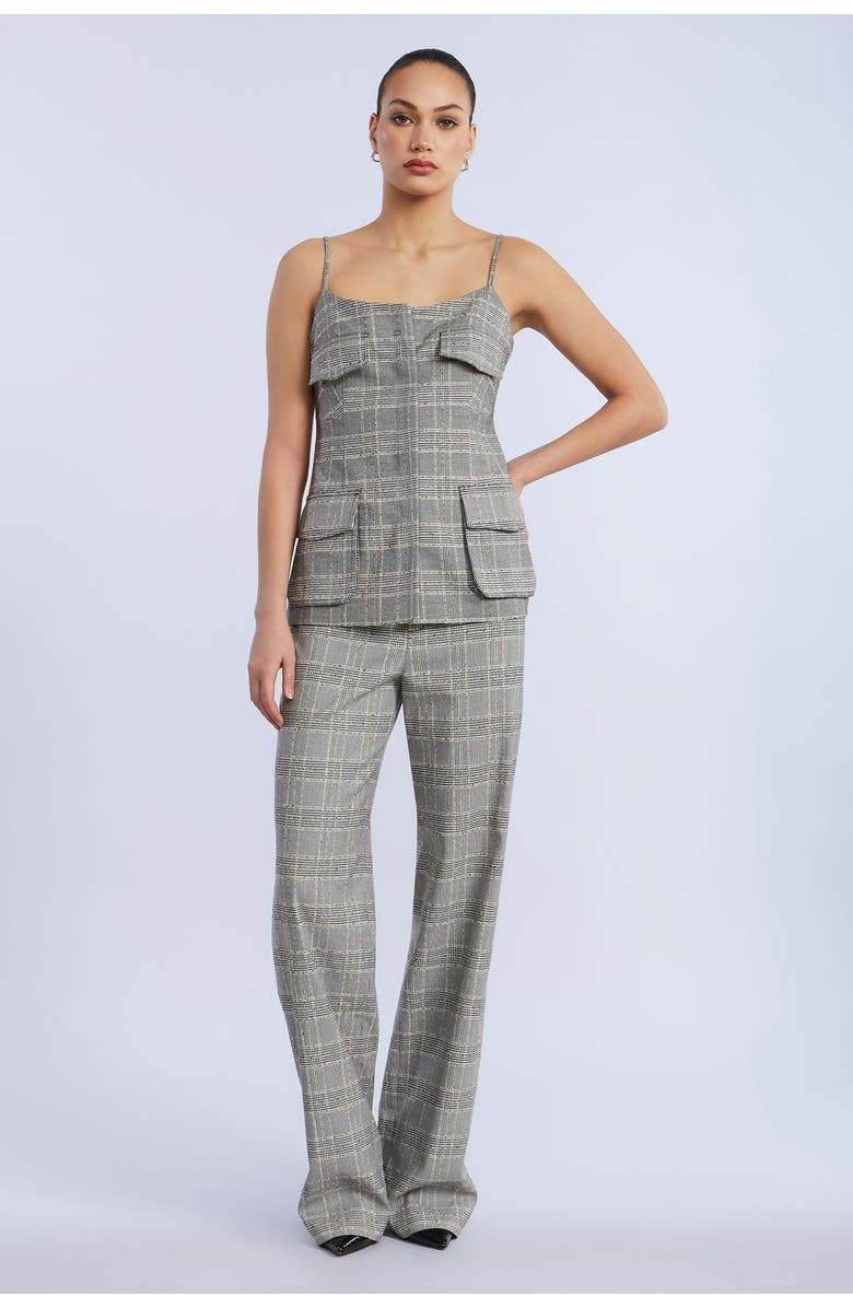 BCBGMAXAZRIA Glen Plaid Vest, Alternate, color, Glen Plaid