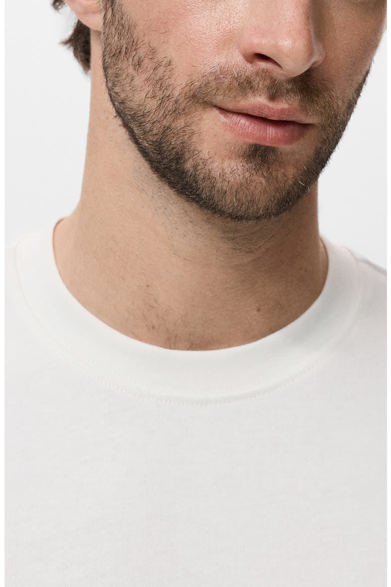 Relaxed Fit Solid Cotton T-Shirt, Alternate, color, OFF WHITE