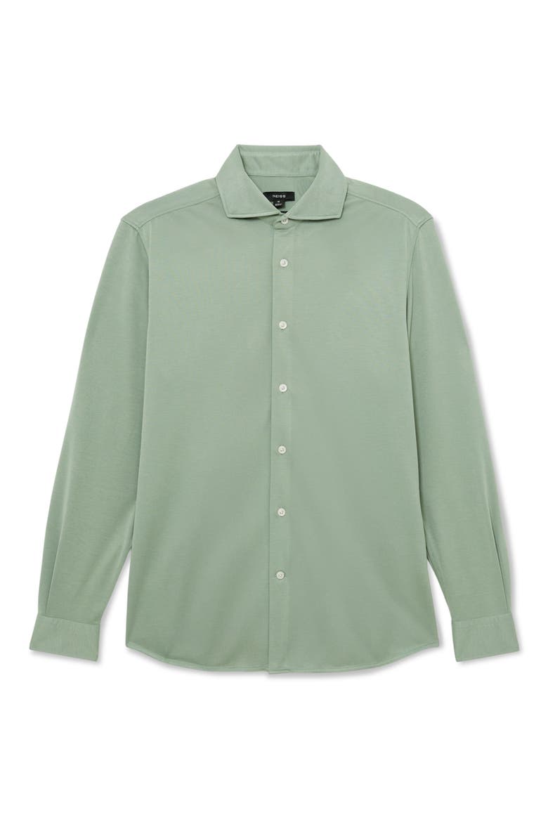 Davaro Button-Up Shirt, Alternate, color, GREEN