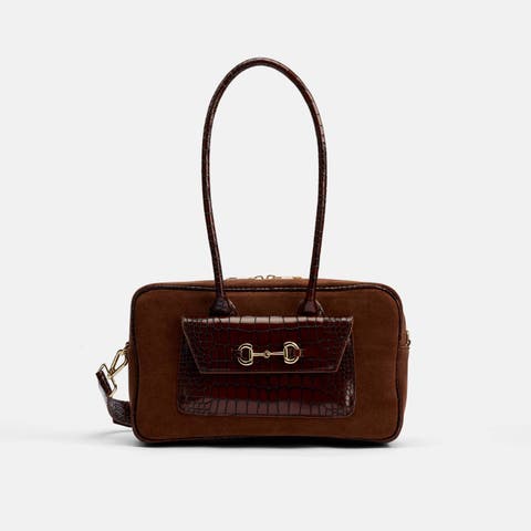 Serena Horsebit Shoulder Bag