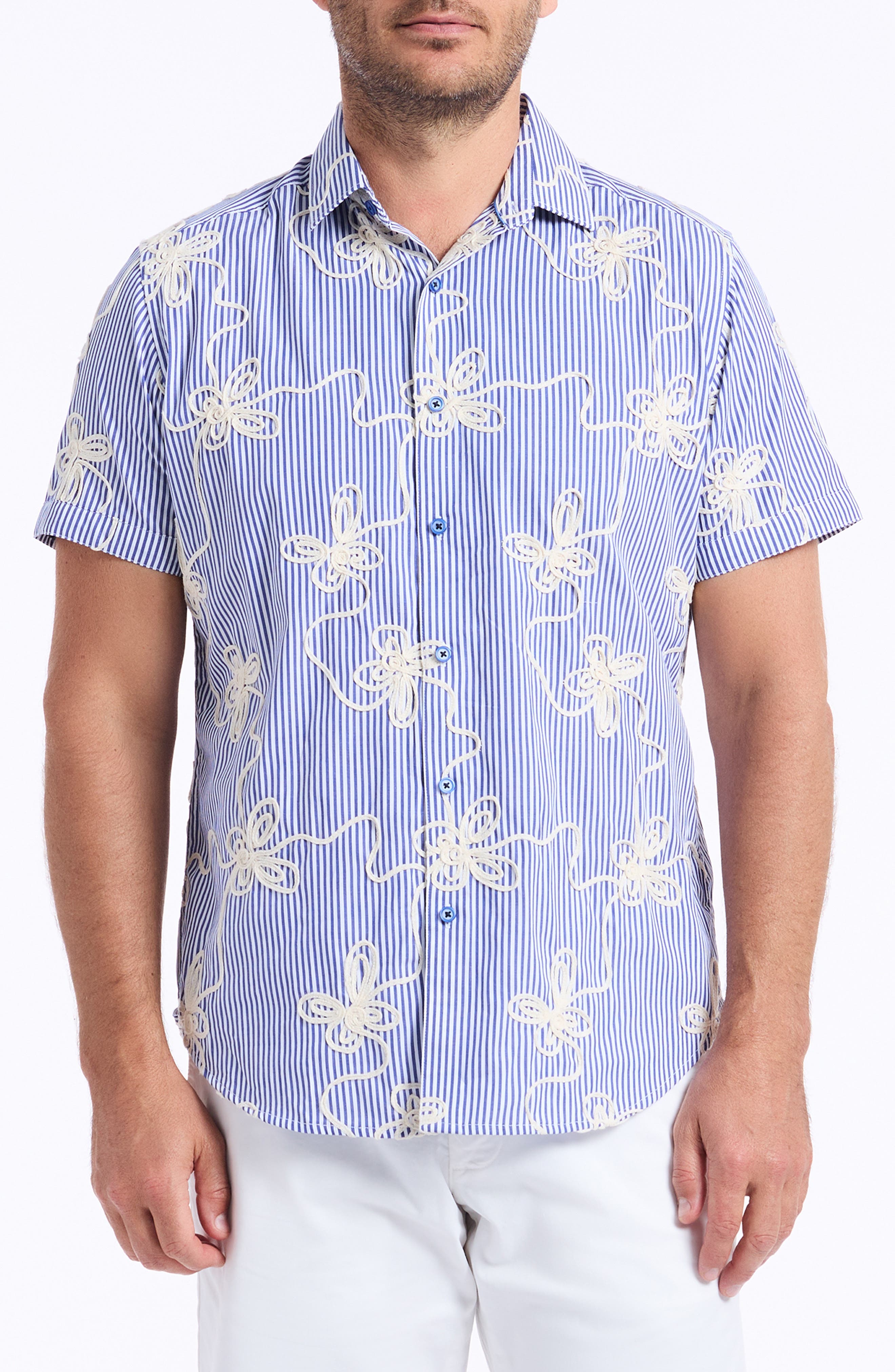 Primrose Cotton Short Sleeve Button-Up Shirt