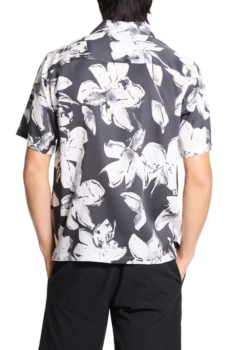 Theory Noll Brushed Floral Camp Shirt, Alternate, color, 