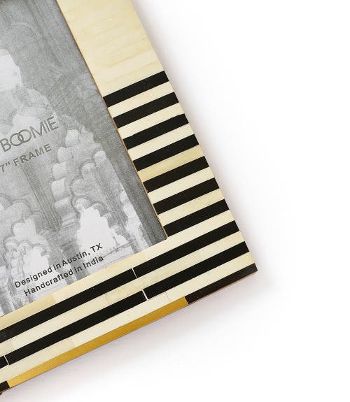 Matr Boomie Mukhendu Kaveri Bone Tile Frame In Black/white