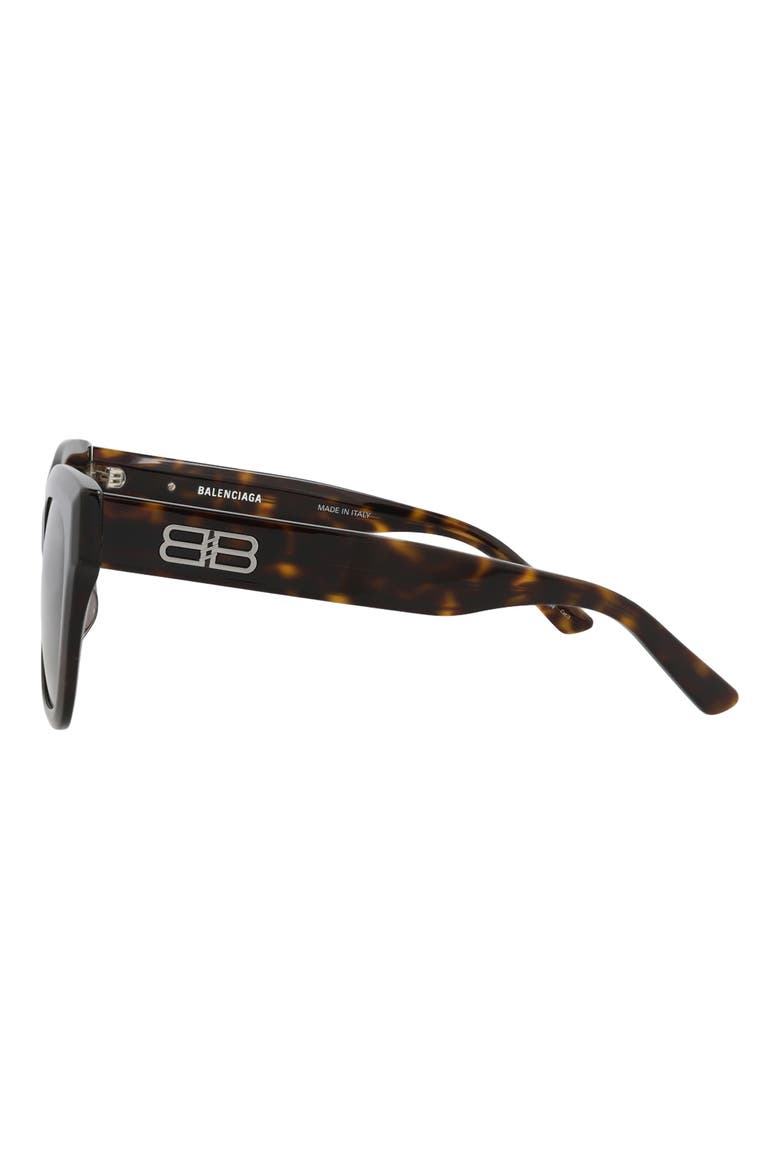 55mm Square Sunglasses, Alternate, color, HAVANA HAVANA BROWN