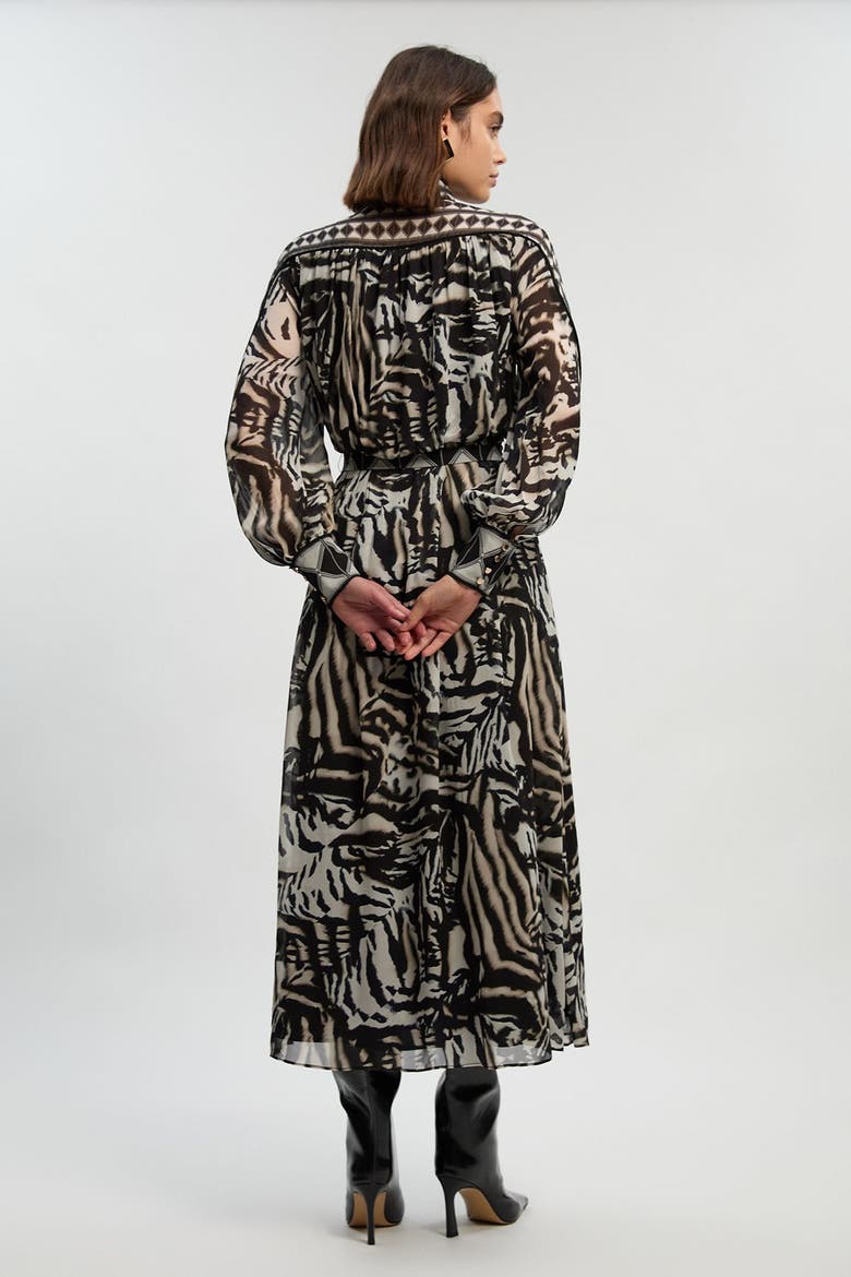 Animal Print Maxi Dress, Alternate, color, Animal