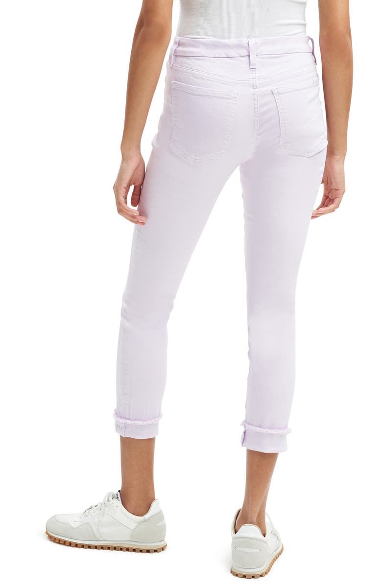 JEN7 by 7 For All Mankind Fray Hem Crop Skinny Jeans, Alternate, color, 