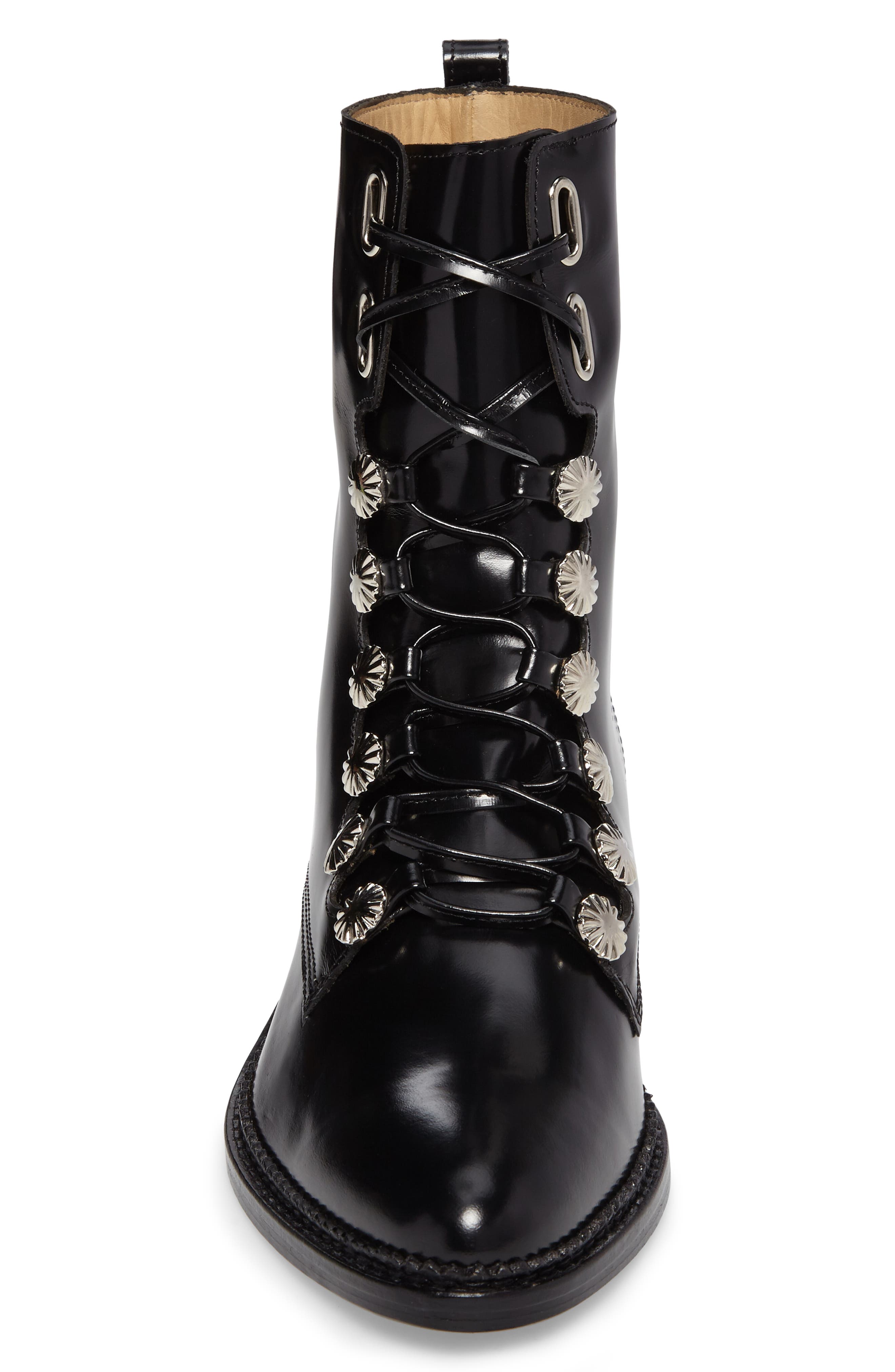 Toga Pulla Embellished Lace-Up Boot, Alternate, color, 