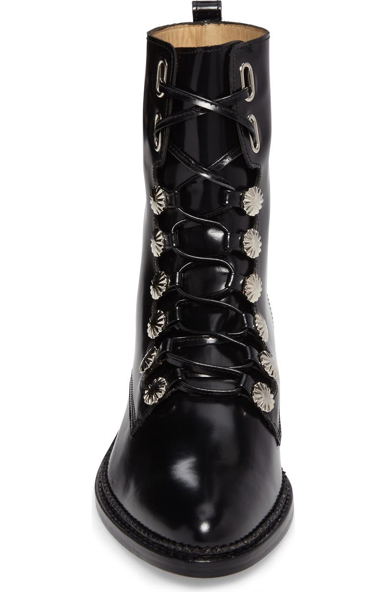 Toga Pulla Embellished Lace-Up Boot, Alternate, color,