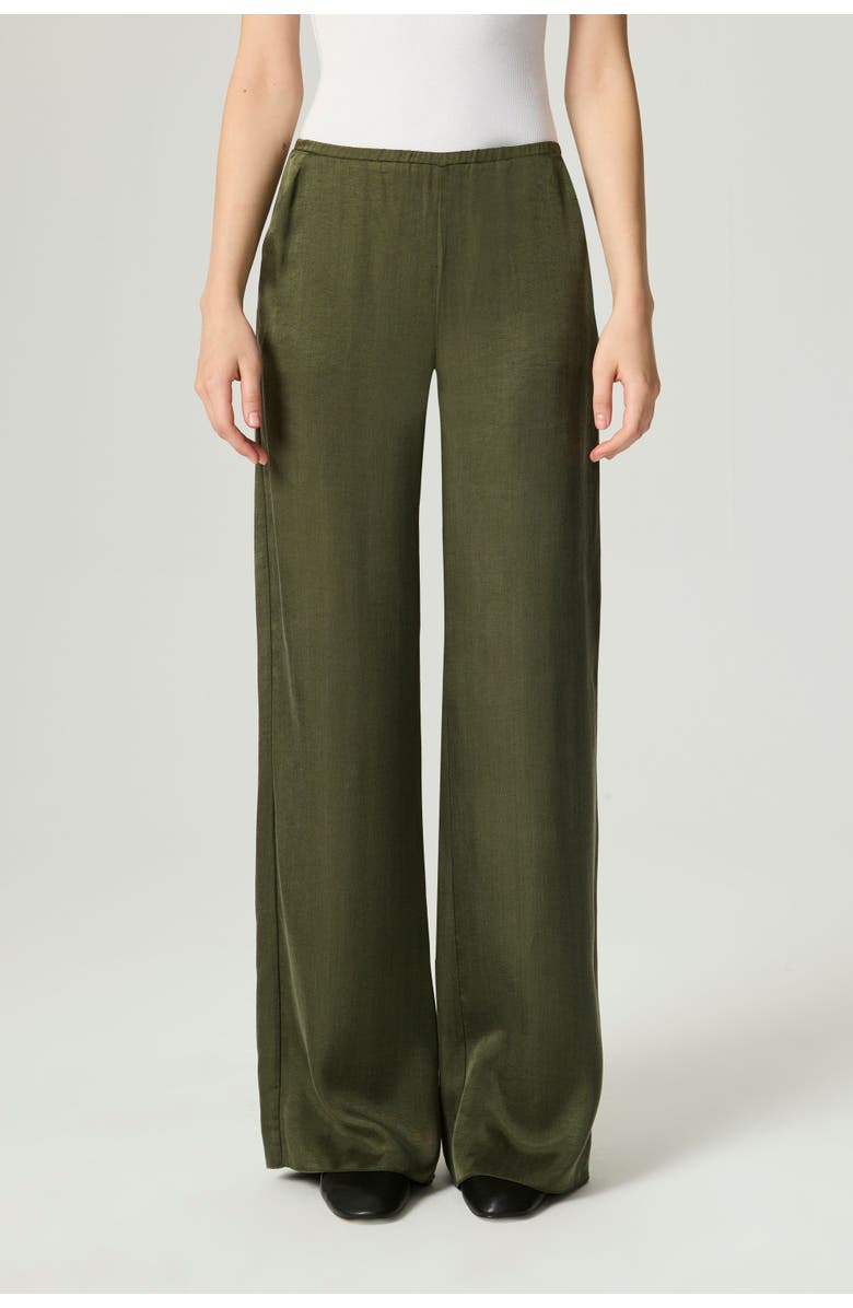 Nocturne Fluid Tailored Wide-Leg Pants, Main, color, Dark Green