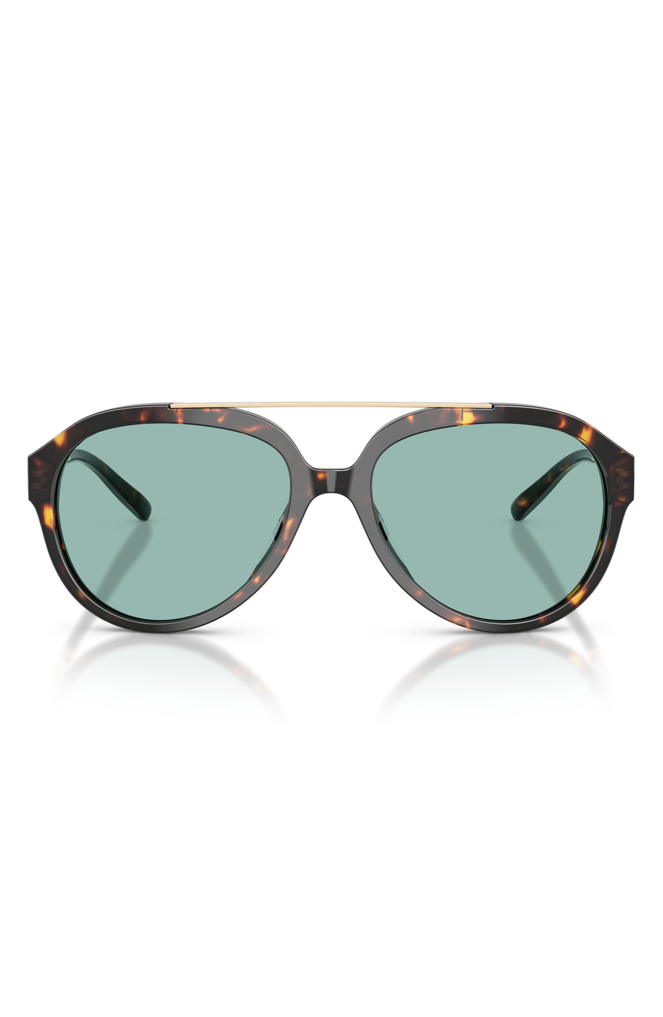BROWN TORTOISE / PETROL GREEN