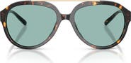 Tory Burch 56mm Pilot Sunglasses