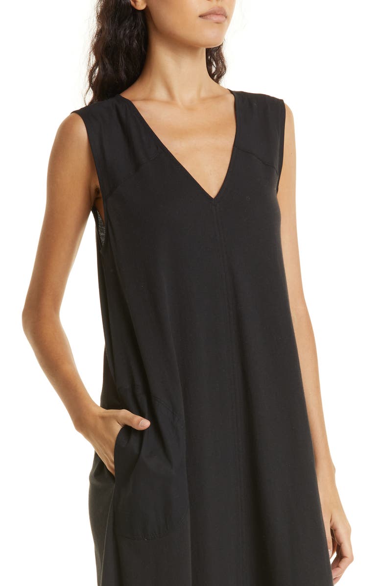 ATM Anthony Thomas Melillo V-Neck Cotton Tank Dress, Alternate, color, 
