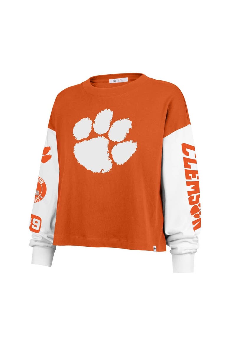 '47 Women's '47 Orange Clemson Tigers Sydney Long Sleeve T-Shirt, Alternate, color, Orange
