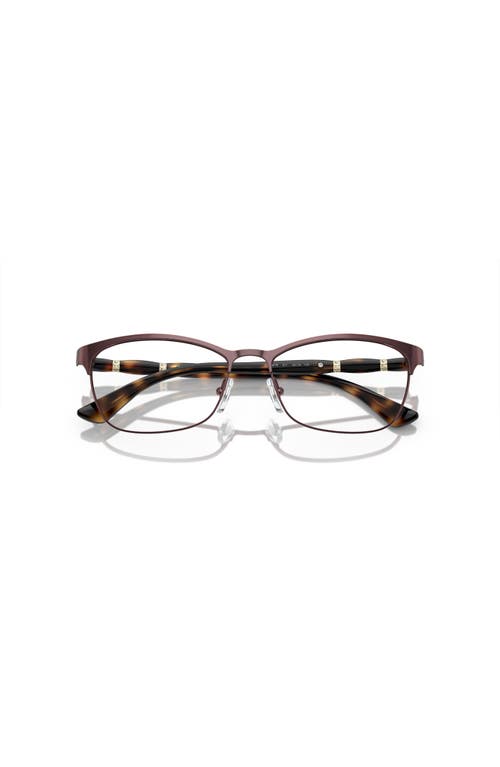 Vogue Eyewear 52mm Cat Eye Optical Glasses In Brown