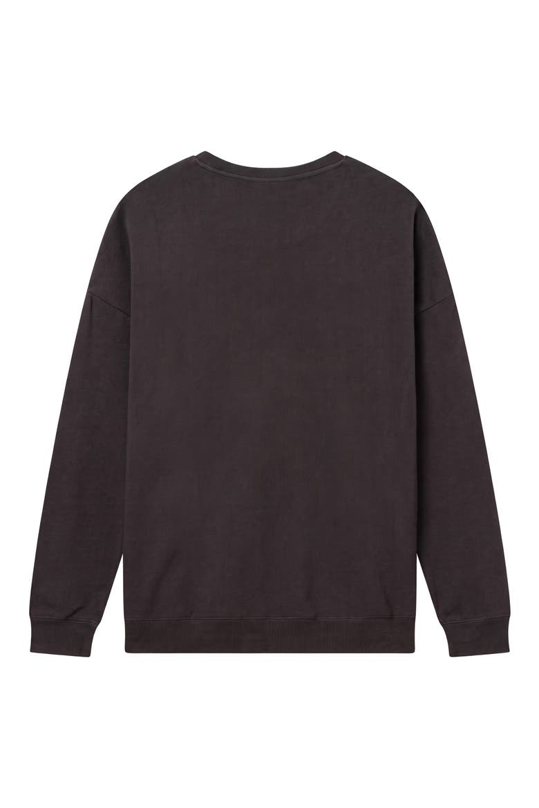 San Francisco 49ers Drop Shoulder Cotton Sweatshirt, Alternate, color, VINTAGE BLACK