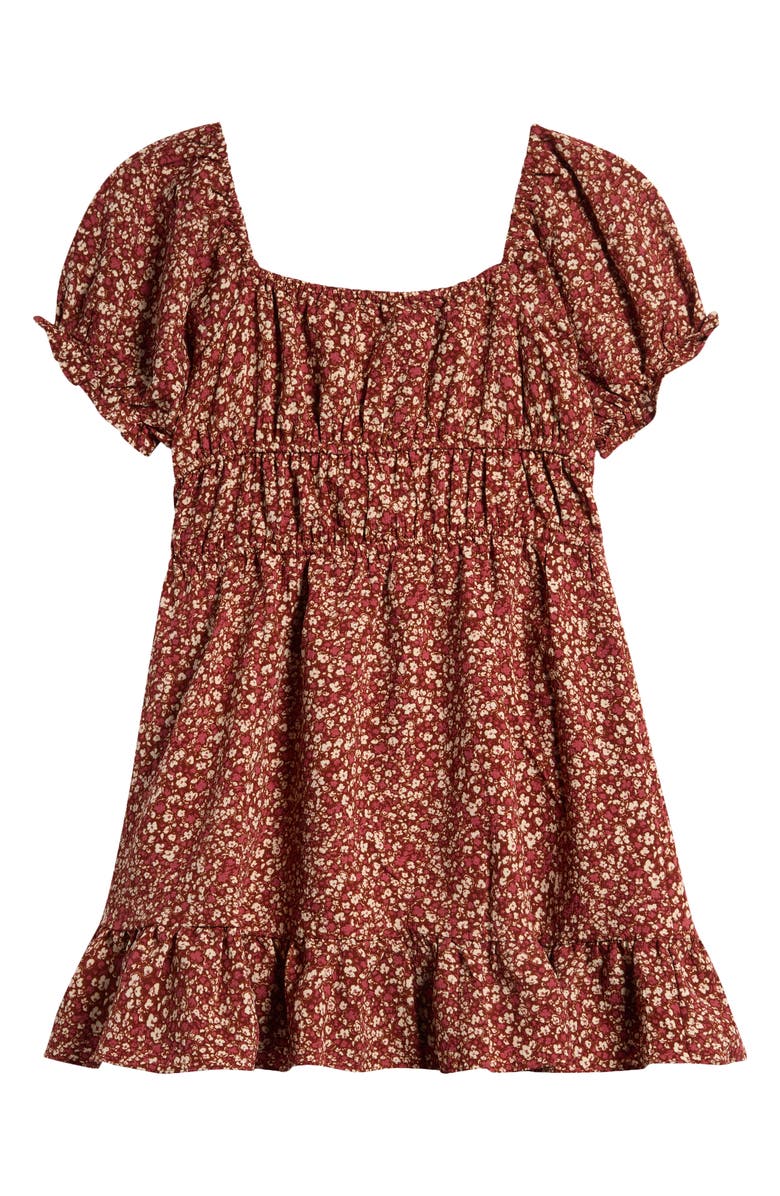 Treasure & Bond Kids' Floral Puff Sleeve Dress, Alternate, color, 