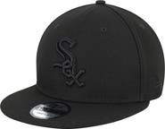 New Era Chicago White Sox New Era Black on Black 9FIFTY Team Snapback Adjustable Hat - Black