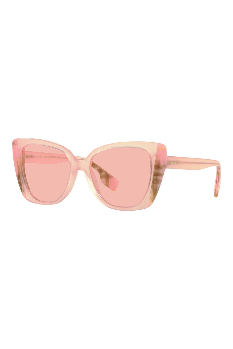 Meryl 54mm Cat Eye Sunglasses, Alternate, color, PINK