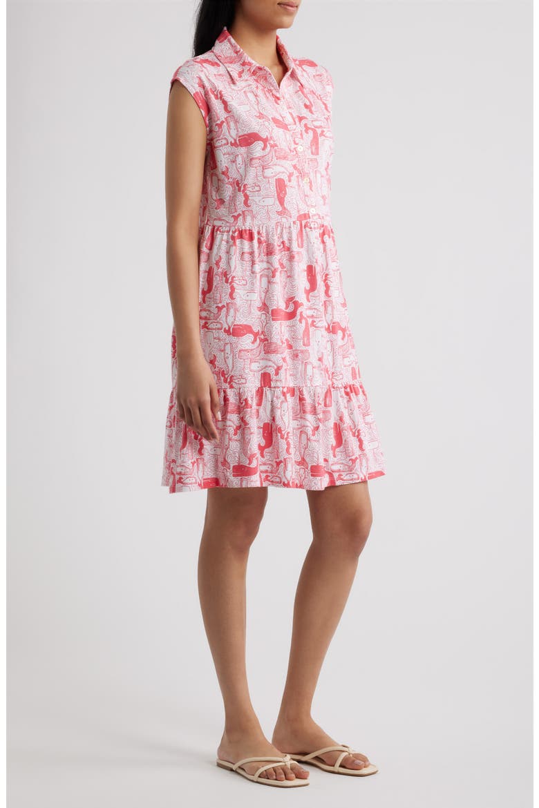 Arley Sleeveless Shirtdress, Alternate, color, PARADISE PUNCH THAR SHE BLOWS
