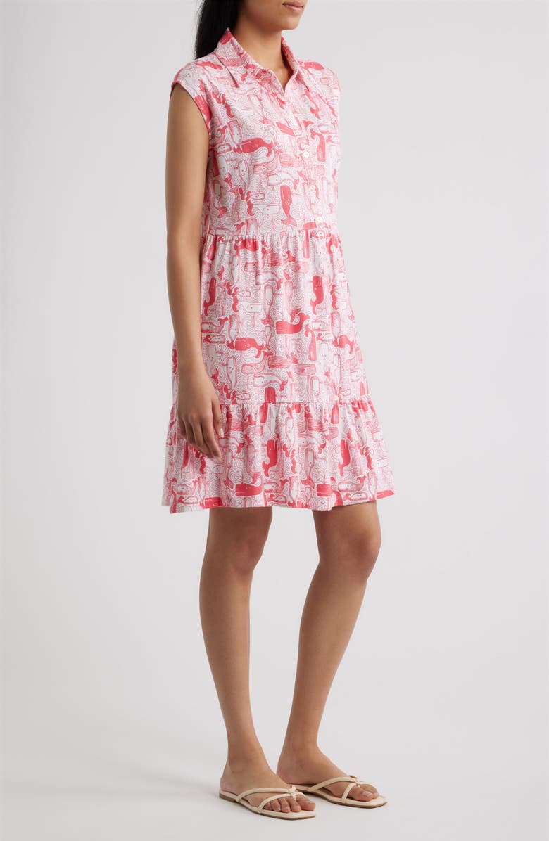 Lilly Pulitzer<sup>®</sup> Arley Sleeveless Shirtdress, Alternate, color, Paradise Punch Thar She Blows