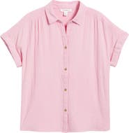 beachlunchlounge Rowan Cotton Button-Up Shirt