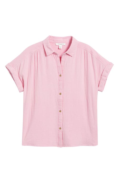 BEACHLUNCHLOUNGE BEACHLUNCHLOUNGE ROWAN COTTON BUTTON-UP SHIRT 