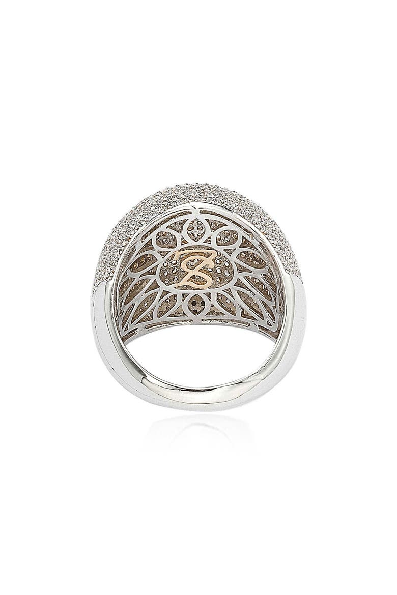 Pavé Cubic Zirconia Ring, Alternate, color, WHITE