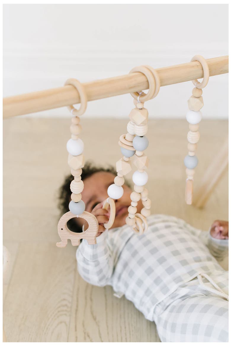 Wooden Baby Gym, Alternate, color, GRAY & WHITE