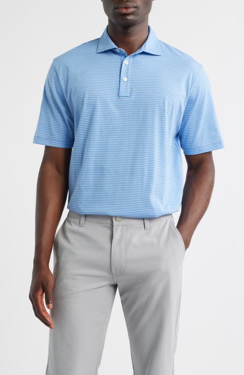 Collins Stripe Pima Cotton Polo